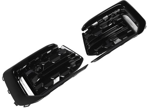 A6 C8 PA Sport ab 2022, Glänzend Schwarz, Schlagfest, Stilvoller Nebelscheinwerfer-Gitter-Set Links Rechts