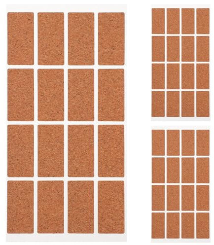 SEWACC Kork-Holz-Etiketten-Aufkleber 48 Stück Leere Box-Aufkleber Selbstklebende Etiketten Aufkleber Kategorie-Etiketten Tags Aufkleber Für Glas Ätherische Öle Flaschen Gläser