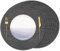 Banchif Tischsets Rund, Tischsets Abwaschbar 8er Set Platzdeckchen PVC Rund rutschfest Platzsets Abwischbar Gewebte Vinyl Platzsets Durchmesser 38 cm, Schwarz Grau