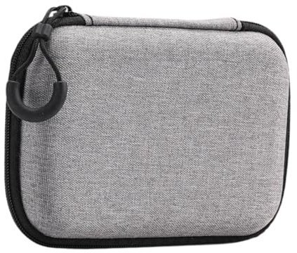 Dickly Hard EVA Carrying Case Travel Organizer Zipper with Mesh Pocket Handheld Game Console Case Portable Storage Bag for R35S R36S , 14x10x4cm