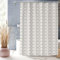 XUEDNGM Rideaux de Douche sur Mesure 120 x 190 cm Personnalisable, Lesté, Antibactérien, Lavable, avec des Crochets Rideau de Douche Imperméable Rideaux de Bain, géométrie
