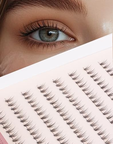 Onlyall Untere Wimpern Cluster Extensions Einzelne Wimpern Natürliche Eyelashes Falsche untere Extension Bottom Lashes Individual Glam08