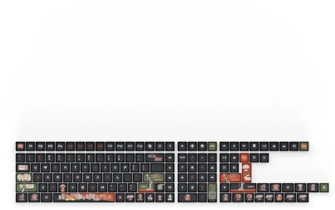 Keychron Keycaps MDA Dye-Sub PBT Full Set, Tastenkappensatz, Tastenkappen für mechanische Tastaturen ANSI Layout - (140-Tasten) / New York