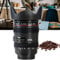 WYFCR Tazza di Caffè, Fotocamera Tazza da con Coperchio e Cucchiaio di Caffè, Viaggio Tazza in Acciaio Inossidabile con Aspirazione, Macchina Fotografica Tazza per Fotografi 380ml(Nero)