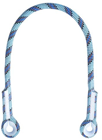 Prusik Cord 22KN Eye-to-Eye Pre-Sewn Nylon Prusik Loop Heat Resistant Friction Sutured Terminals Climbing Cord with Plastic Cover Multi-Purpose Rope for Climbing Arborist Rescue