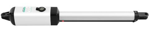 60W 24V Automatischer Flügeltorantrieb Drehtorantrieb Einzelflügeltorantrieb mit 2 Fernbedienung,max. Torlänge 5,5m,max.Torgewicht beträgt 300 kg,Motoröffner Tor Antrieb,Stahl,Schwarz