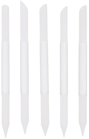 WOFASHPURET 5piezas Limas De Vidrio Cilíndricas Para Uñas Limas Uñas Empujar Cutículas