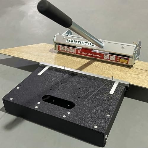 Cortador de suelo de vinilo de núcleo rígido NLVT-330 mejorado de 33 cm para tablones SPC, LVP, LVT, VCT, WPC, RVP, PVC y vinilo, corta hasta 9 mm de grosor