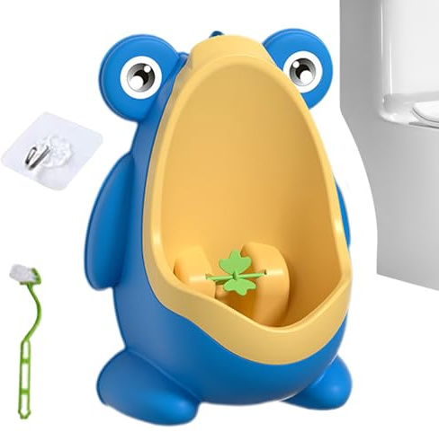 Baby Urinal, Portable Frog Boys Pee Training, PP Detachable Travel Toilet, Indoor Nighttime Use, Child-Friendly Potty, Fun Frog Design, Easy to Clean, Lightweight Travel Urinal for Kids, 22.5x16x29cm