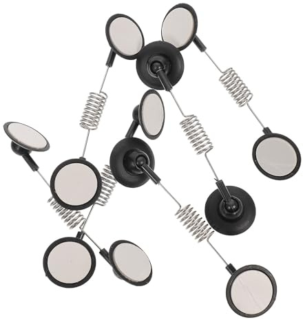 SEWACC Lot de 6 Clips Publicitaires Doubles Têtes Noirs en Plastique Pince Flexible pour Étiquette de Prix Porte-Affiche Polyvalent pour Affichage en Magasin et Supermarché