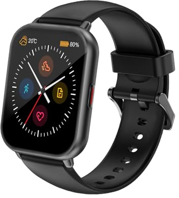 Smartwatch Damen Herren mit Bluetooth Telefonfunktion | 100+ Sportmodi Fitnessuhr mit SpO2-Überwachung, Pulsuhr, Schlafmonitor, Schrittzähler IP68 Wasserdicht