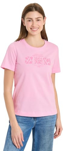 Basic T-Shirt mit Rundhals und Print