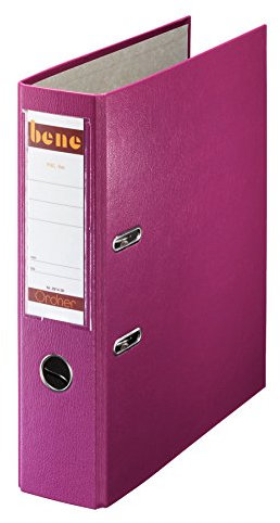Bene 291400BRO Ordner Standard A4 brombeer, 5 Stück