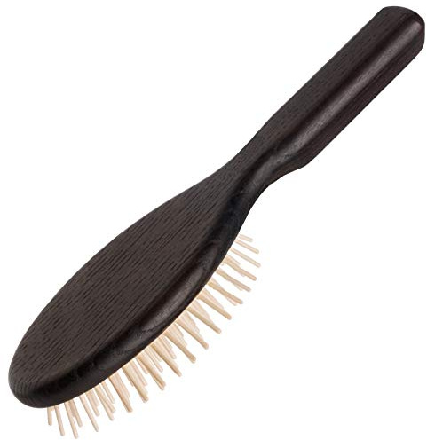 REDECKER 730009 Haarbürste, oval, Ahornstifte, Thermoholz