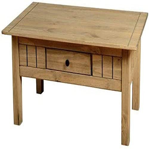 Vida Designs Panama Couchtisch mit 1 Schublade, Eichenholz-Finish, Eiche, beige, 44 x 100 x 60 cm