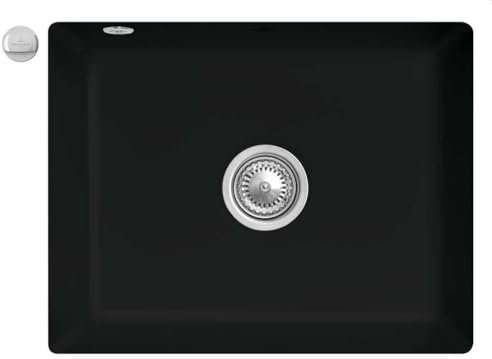 Villeroy & Boch VB-3310 02 S5 SUBWAY 60SU Spülbecken, Black