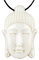 Island Piercings Handgefertigter Amulett Anhänger Buddha aus Knochen inkl. Band PB275