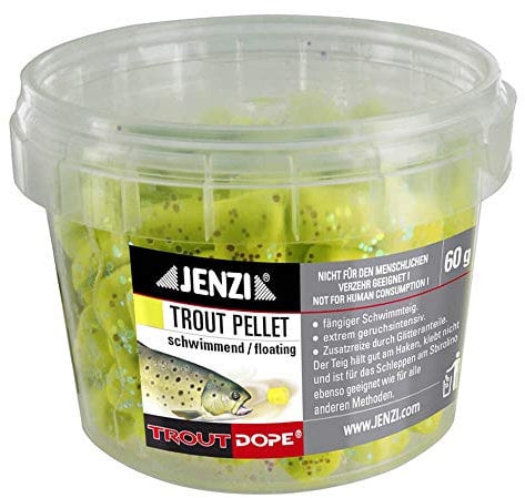 Jenzi Forellenteig Trout Pellets knetbar gelb