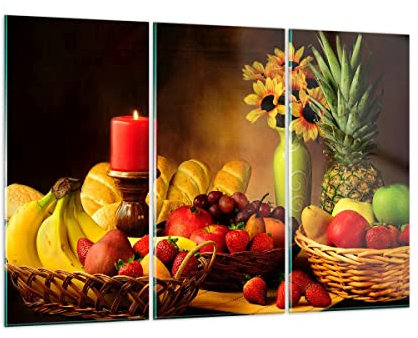 ARTTOR Glasbild 165x110cm Wandbild Glasdruck Küche - 0462