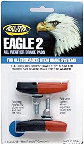 Kool Stop brake blocks Eagle 2 dual compound threaded black/red pads