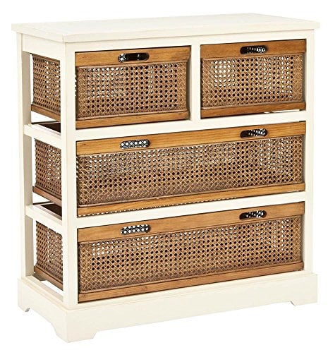 Safavieh American Homes Collection Jackson Barley and Cane 4-Drawer Storage Cabinet