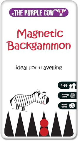 The Purple Cow 89002 Magnetic Trel Game Backgammon (Mult.)