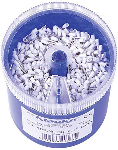 Klauke GR4698DO Aderendhuelsen-Sortiment 0.50mm² Weiß 1000 Teile