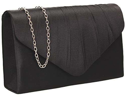 SwankySwans Damen Chantel Clutch, Schwarz