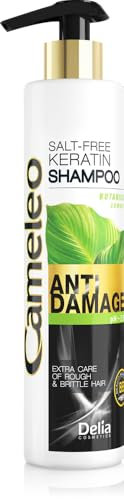Cameleo - Keratin Haarwaschmittel - für Geschädigtes, Trockenes, Raues Haar - Regenerierende Reparaturbehandlung & Pflege mit biomimetischem Keratin & Arganöl, Hitzeschutz - salz frei - 250ml