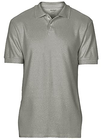 Gildan Softstyle men's short-sleeved double pique polo shirt., Athletic Grey, S