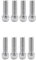 Gazechimp 8x Tornillo de Jaula de Agua Botella de Plata M7 Zócalo Bicicleta Bici de Montaña Motocicletas Deportes