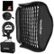 GODOX Softbox Gitter 60cm x 60cm 23,6in Faltbare Softboxen Kit S-Typ Blitz Halterung Bowens Kamerablitz Speedlite Blitzgerät Porträt Fotografie (SFGV60x60cm)