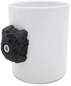 BG Climbing – Climbing Mug Black – Taza de Escalada con Asa de Presa – Ideal para Amantes de la Montaña, Diseño Original y Resistente para Uso Diario