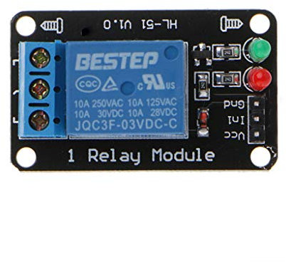 Qiulip 1 Kanal 3 V Relais-Modul 3,3 V Low Level Shooting mit Lampe