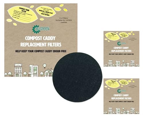 Compost Caddy Spare Filters - For Typhoon Living Caddies (Pack of 6)