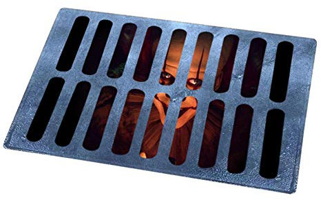 xtsfx Halloween lustige Horror- Creative Sewer Carpet Home rutschfeste Fußmatte Halloween-Dekoration Teppiche für den Innenbereich im Freien (40x60cm)