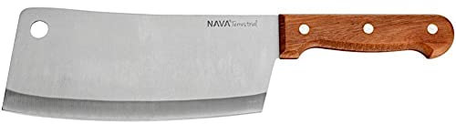 NAVA Hackmesser Stahlmesser Mehrzweckmesser TERRESTRIAL Küchenbeil groß zum Hacken von Fleisch 31,5 cm