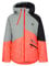 Ziener Mädchen Aruma Ski Jacke Winter Jacke wasserdicht winddicht warm, tie dye hot red, 128 EU