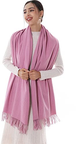 RIIQIICHY Schal Damen Stola Fur abendkleid Pashmina Winter Gummi rot Schals tücher für Frauen Warme Schal