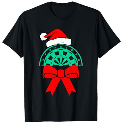 Dart Weihnachts Outfit Geschenk Dartspieler T-Shirt