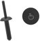 A ABSOPRO Auto Rivetti 6mm Porta Parafango Fissaggio Clip Plastica Nero (Set 50)