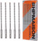 HPMAISON SDS Plus Rotary Hammer Drill Bit Set 6.5mm x 210mm, 5PCS Cross Drill Bits Hammer Impact Drill Bit 4-Cutter Carbide Tips for Drilling Stone, Concrete, Brick Wall, Cement, Masonry