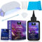 VIDA ROSA 100g Super Clear UV-Harz mit UV-Lampe, Silikonrührstab, Messbecher und Werkzeugen - ein schnelles Aushärtungs-UV-Harz-Set für Schmuckherstellung und beständig gegen Vergilbung