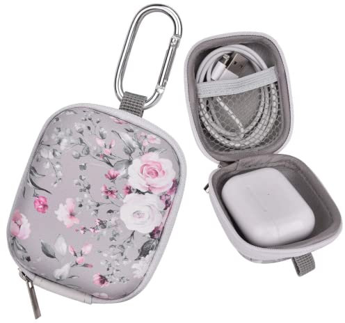 VISOOM Kopfhörer Tasche Case für in Ear Ohrhörer Hülle Schutzhülle stoßfeste Schutztasche Kopfhörer Aufbewahrung Etui Earphone Cover Hardcase kompatibel mit Airpods, Earpods, MP3 Player usw.(Graue)NEW