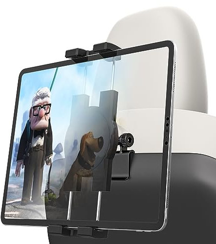 YOOZ Tesla Tablet-Halterung für Rücksitz, Tesla Model Y Model 3 Kopfstützen-Tablet-Halterung für Kinder [Metall-Kugelkopf & 360° Drehung] für iPad Pro 12,9 Air Mini, Galaxy Tab, Fire, Switch, iPhone,