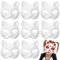 JOINPAYA 15 Stück Weiße Katzen-Gesichtsmaske: Blank Unvollendete Maskerade-Papiermaske Für Kostüm-Cosplay