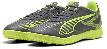 PUMA Unisex Ultra 5 Play TT Soccer Shoe, Matte Aged Silver-Yellow Alert Aged Silver, 9 UK