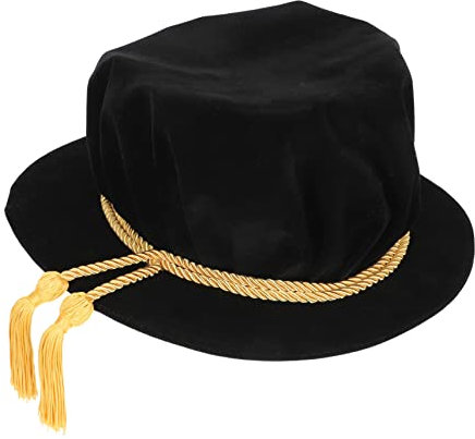 GALPADA Graduation Hat Für Erwachsene Eleganter Doktorhut Abschlussfeier Hochwertige Leichte Und Tragbare Abschlussmütze Für Unvergessliche Zeremonien Einheitsgröße Schwarz