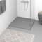 Sufrk Plato de Ducha SMC Gris 90x90 cm Plato Ducha Resina Muebles BañO Plato Duchas