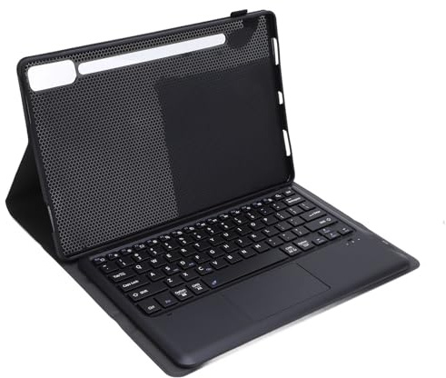 PUSOKEI Tablet-Tastaturhülle, Kabellose Bluetooth-Touch-Tastatur für Tab P12 12,7 Zoll 2023 Tablet-Tastatur mit Stifthalter und Abnehmbarer Tastatur (Black)